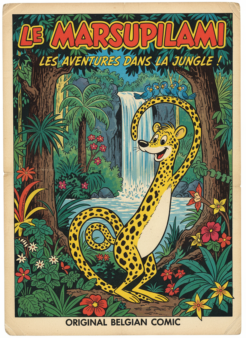 Marsupilami — Affiche Originale Spirou