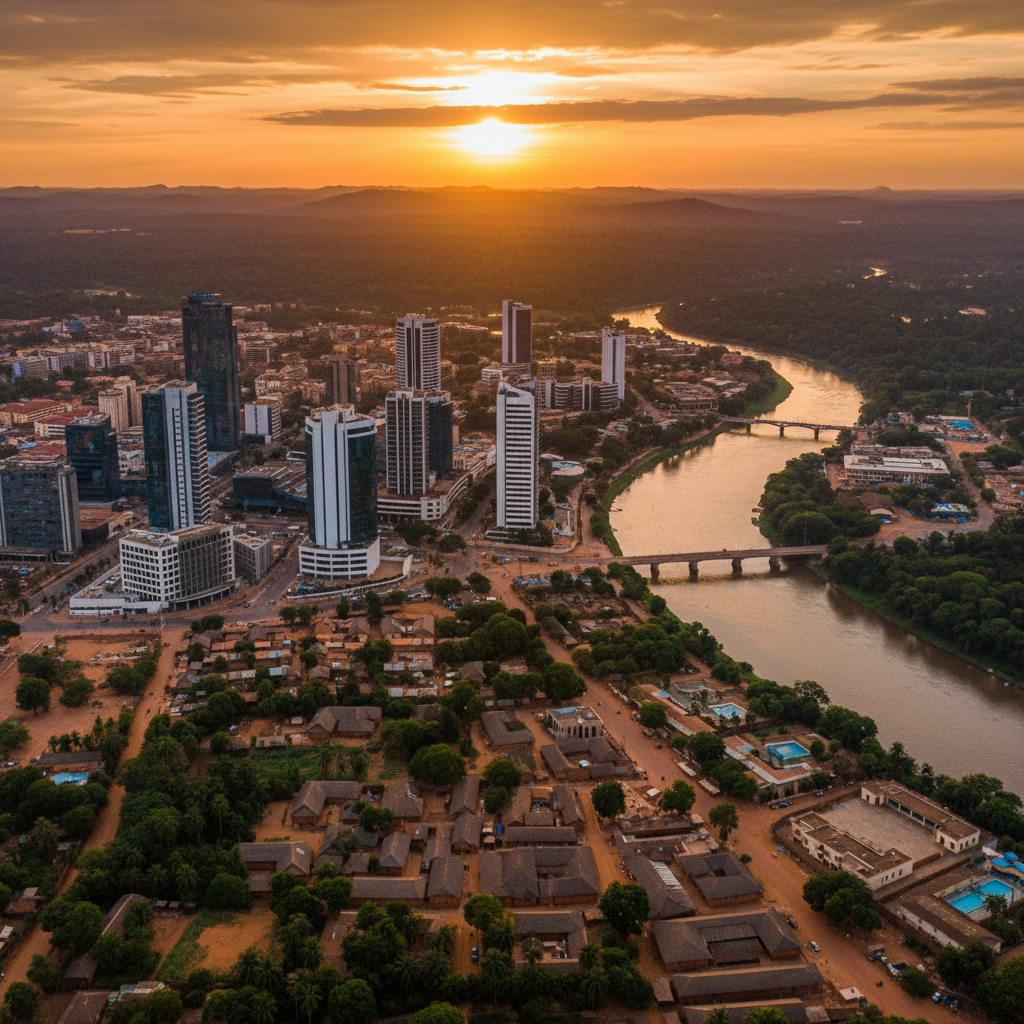 African city skyline
