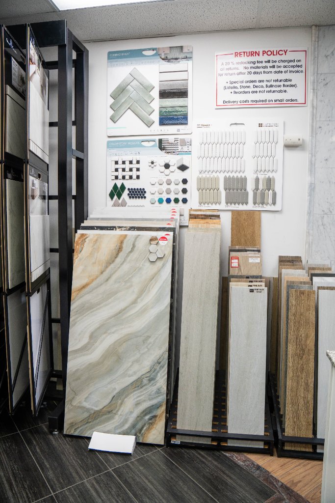 Showroom tile wall display