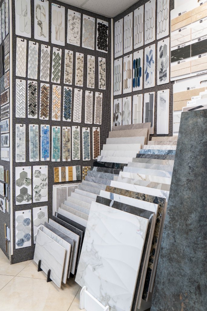 Tile sample aisles