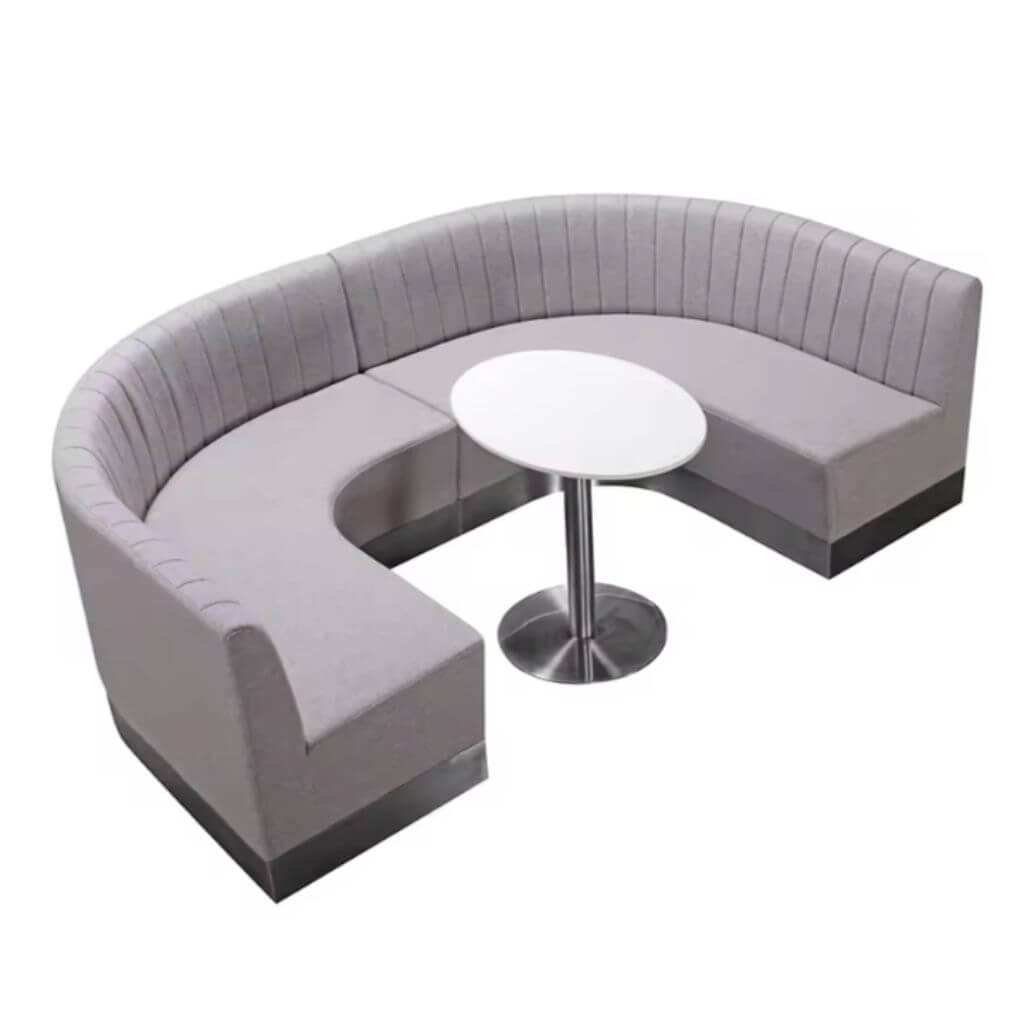 Curved Collaborative Lounge Seating with Center Table