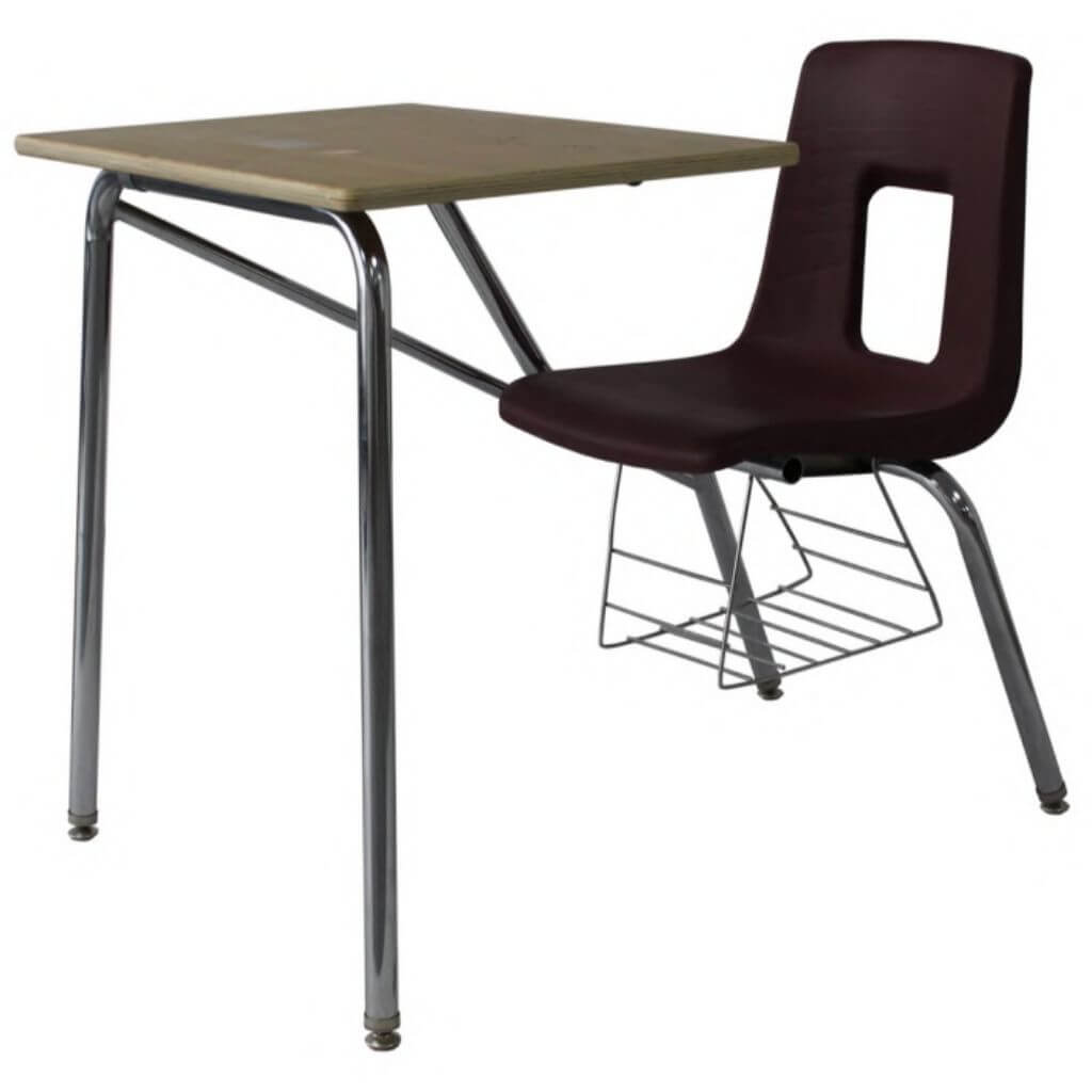 Combo Desk with Wire Basket Classic