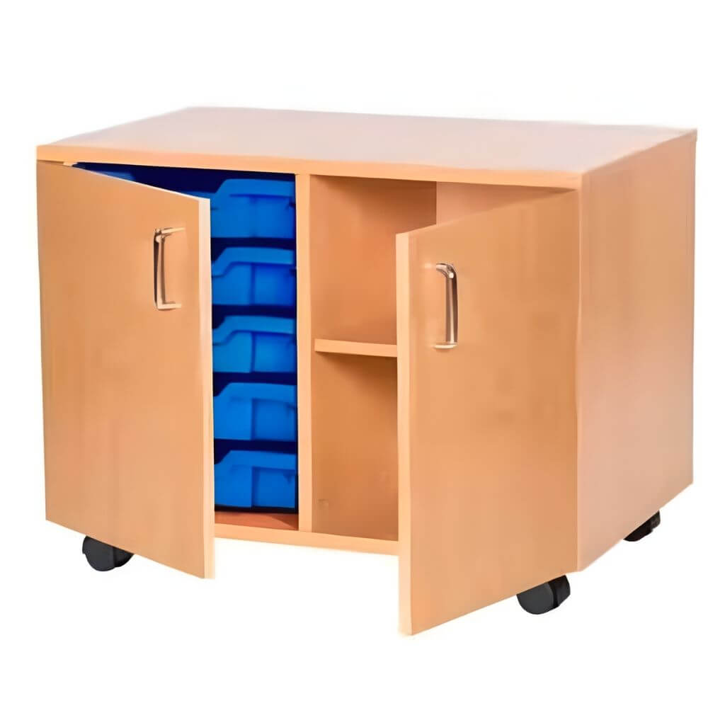 Mobile Classroom Tray Storage Cabinet