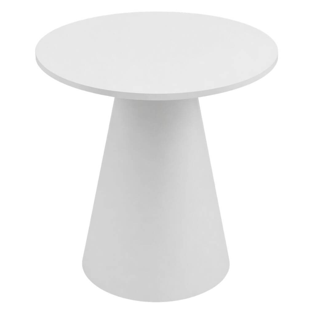 White Round Pedestal Table