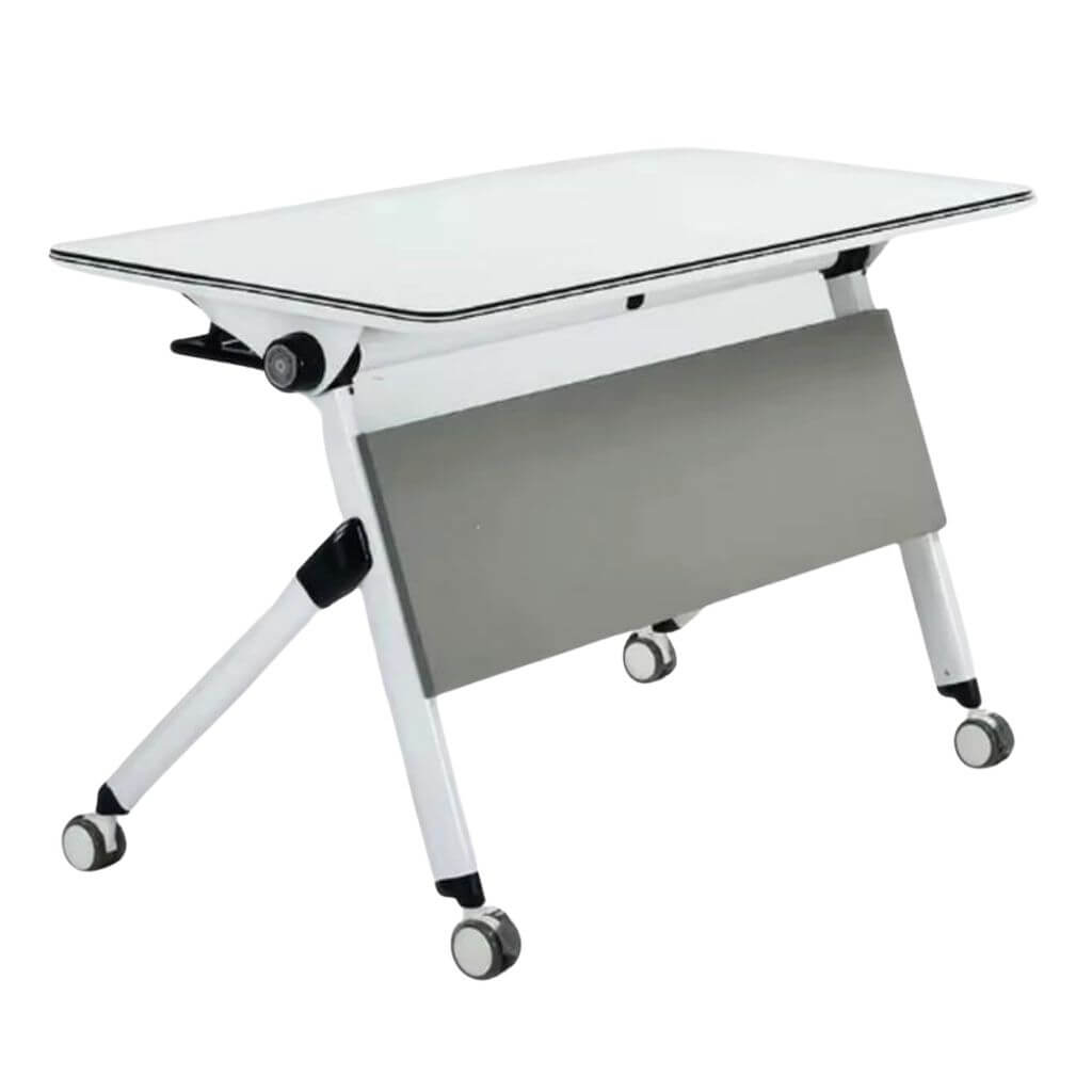 Flip-Top Table with Solid Modesty Panel