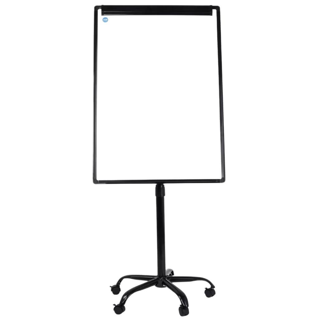 Mobile Flipchart Whiteboard Stand Black