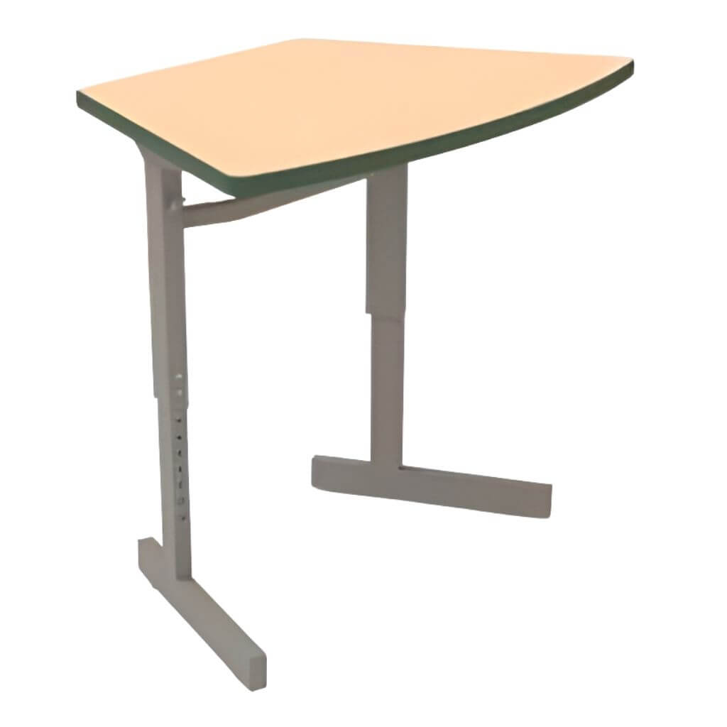 Boomerang Student Desk with T-Leg Base