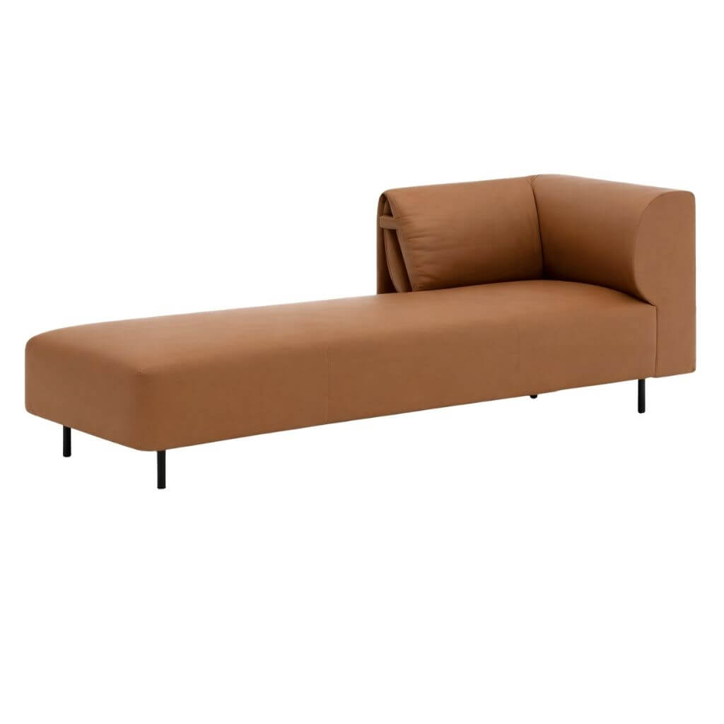 Curved Chaise Lounge Soft Angle Form