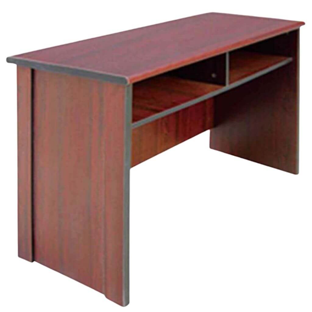 Cherry Open Shelf Credenza Desk