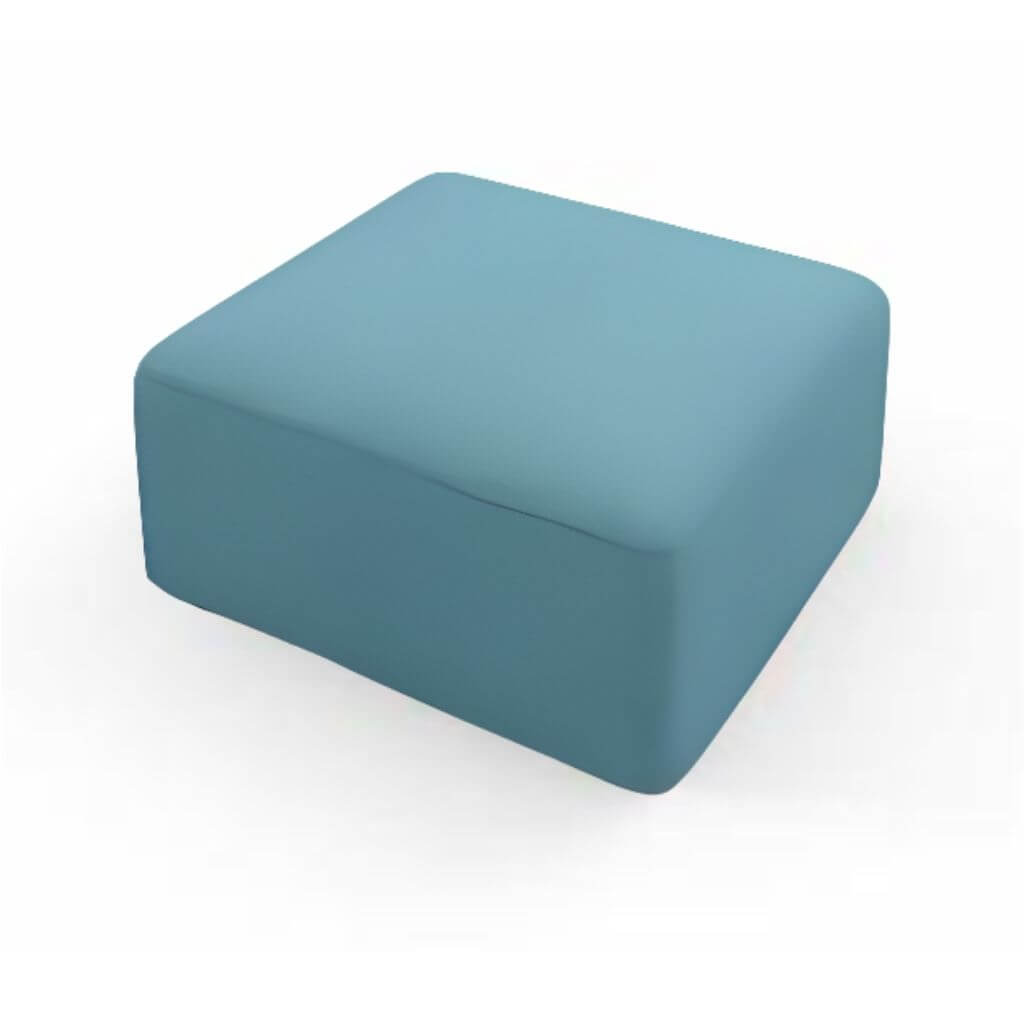 Blue Square Lounge Ottoman