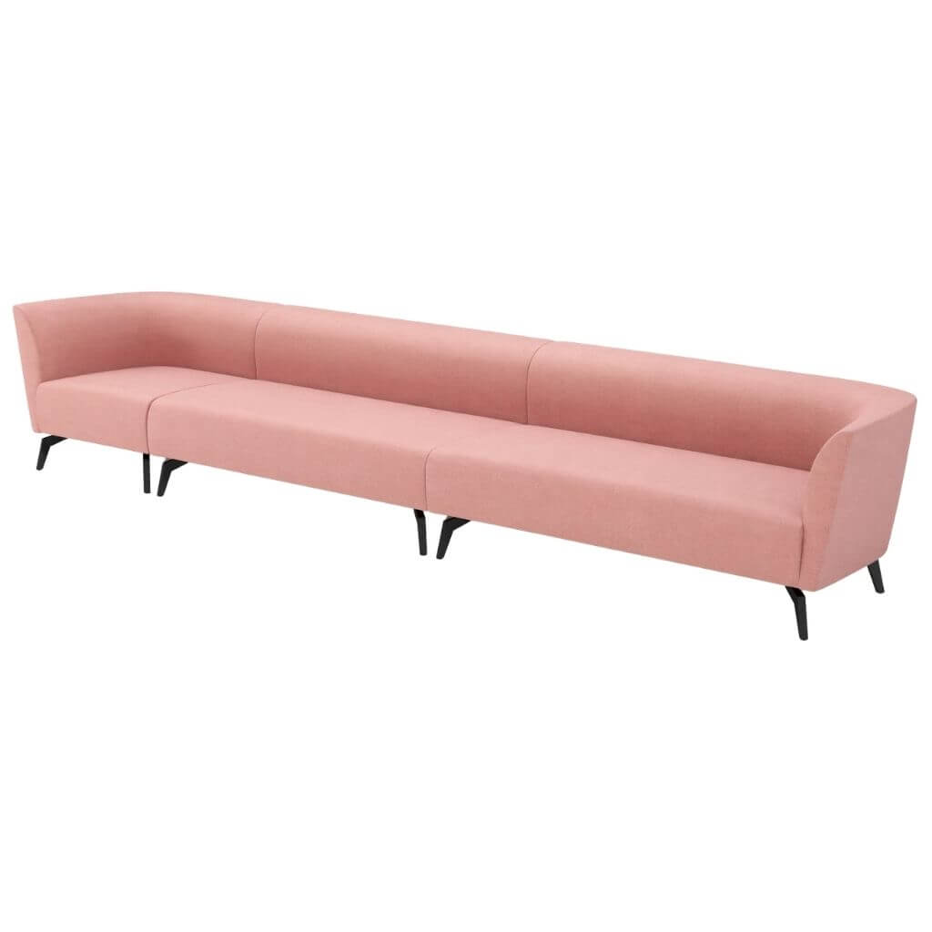 Curved Lounge Sofa Soft Profile