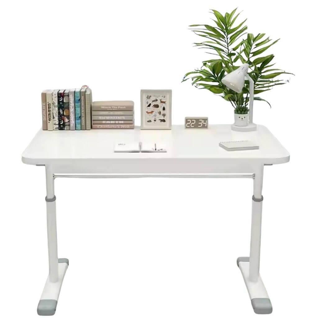 Compact Work Desk with Rounded Edge Design
