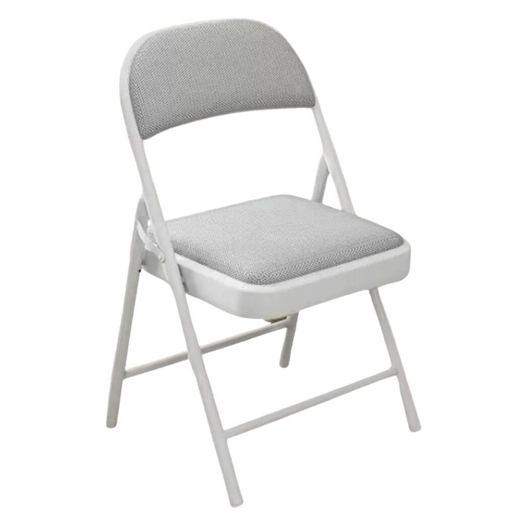 Cushioned Folding Chair with Padded Back