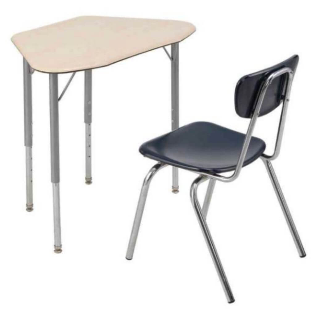 Black Kidney Top Adjustable Combo Desk