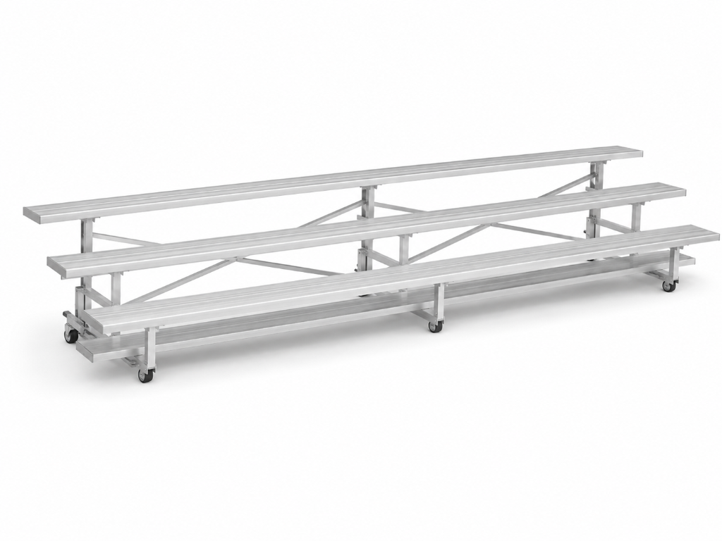 3 Row × 15' Tip-and-Roll Bleachers