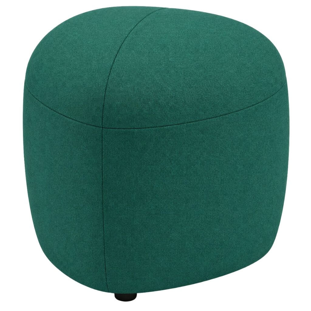 Round Upholstered Ottoman Cylinder Form