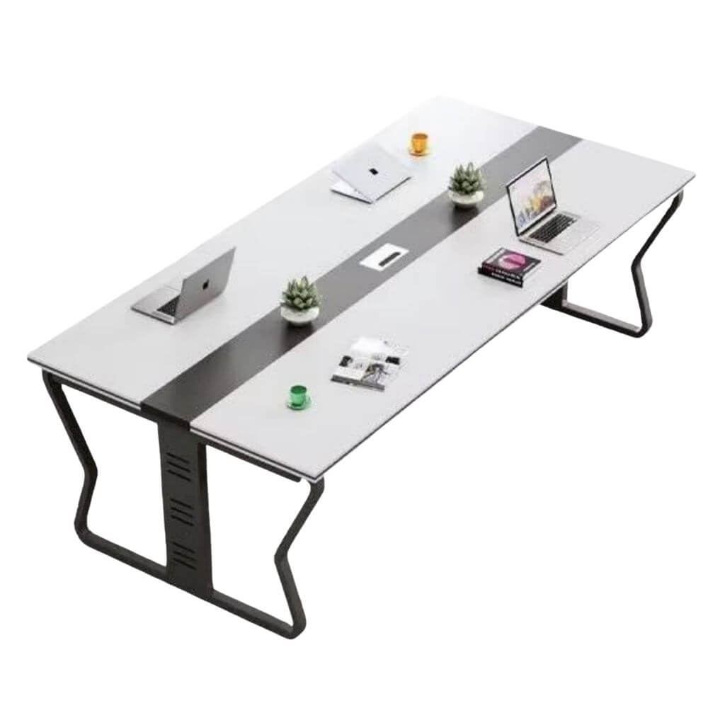 Collaborative Conference Table with Dual-Sided Access