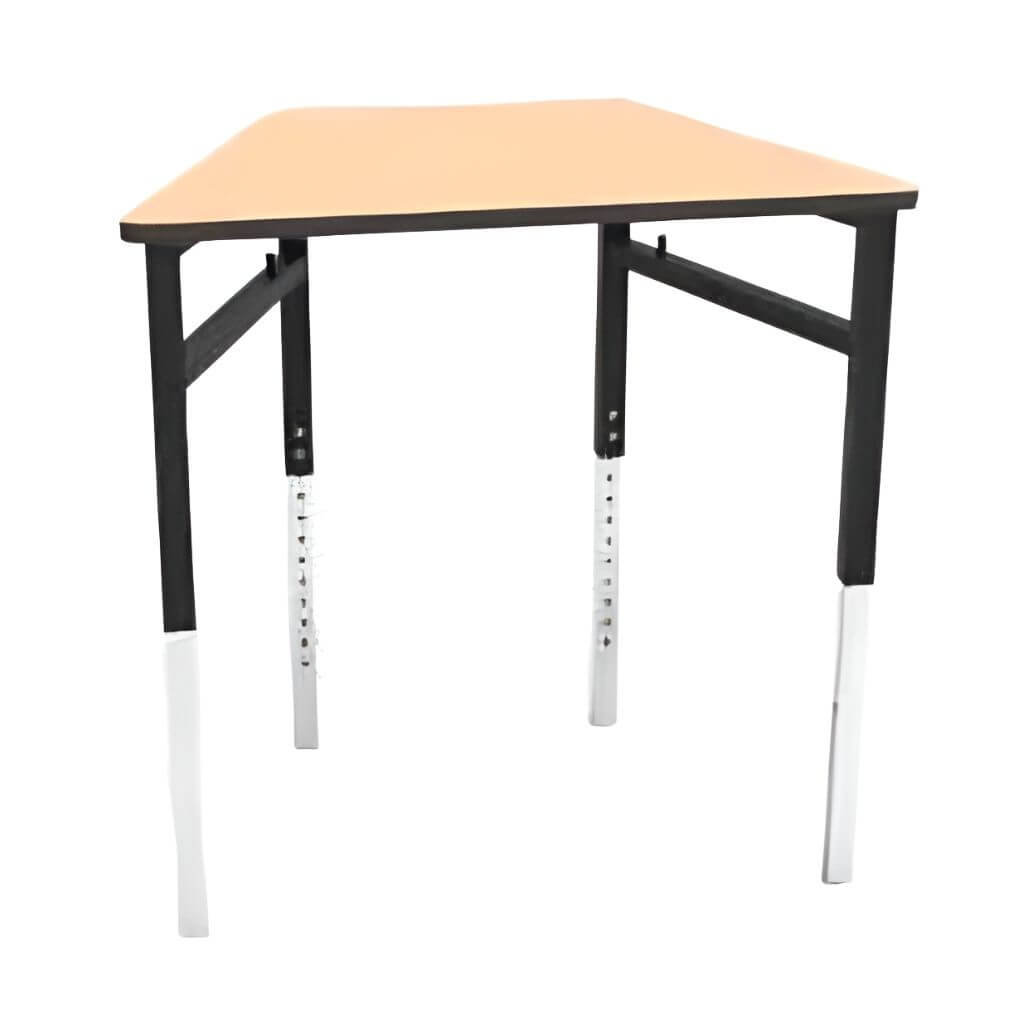 Height-Adjustable Collaborative Student Desk with Metal Legs