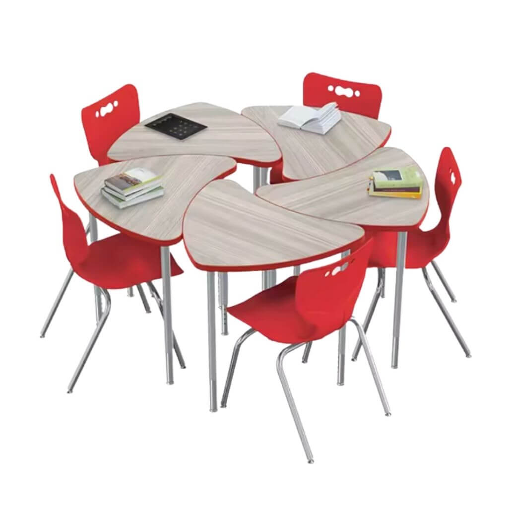 Collaborative Petal Desk Cluster