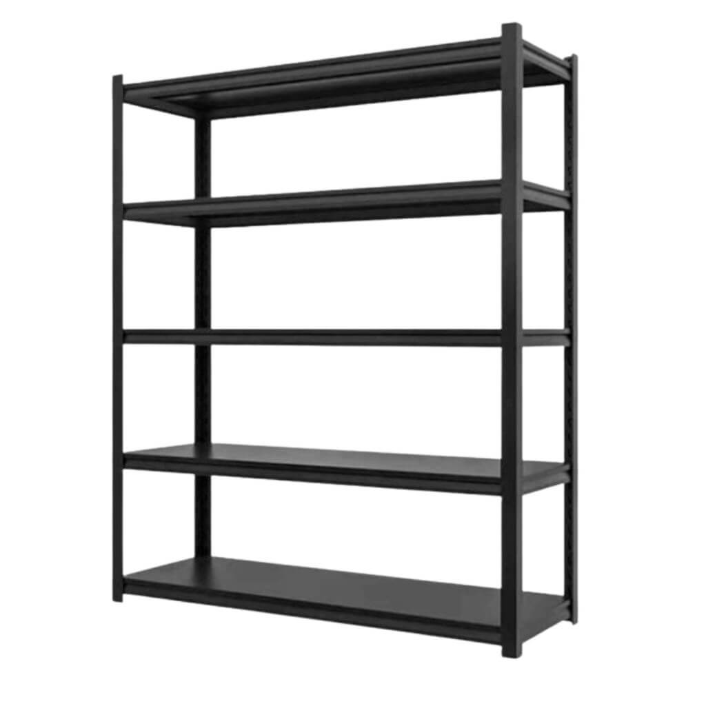 Black Metal Utility Storage Shelf