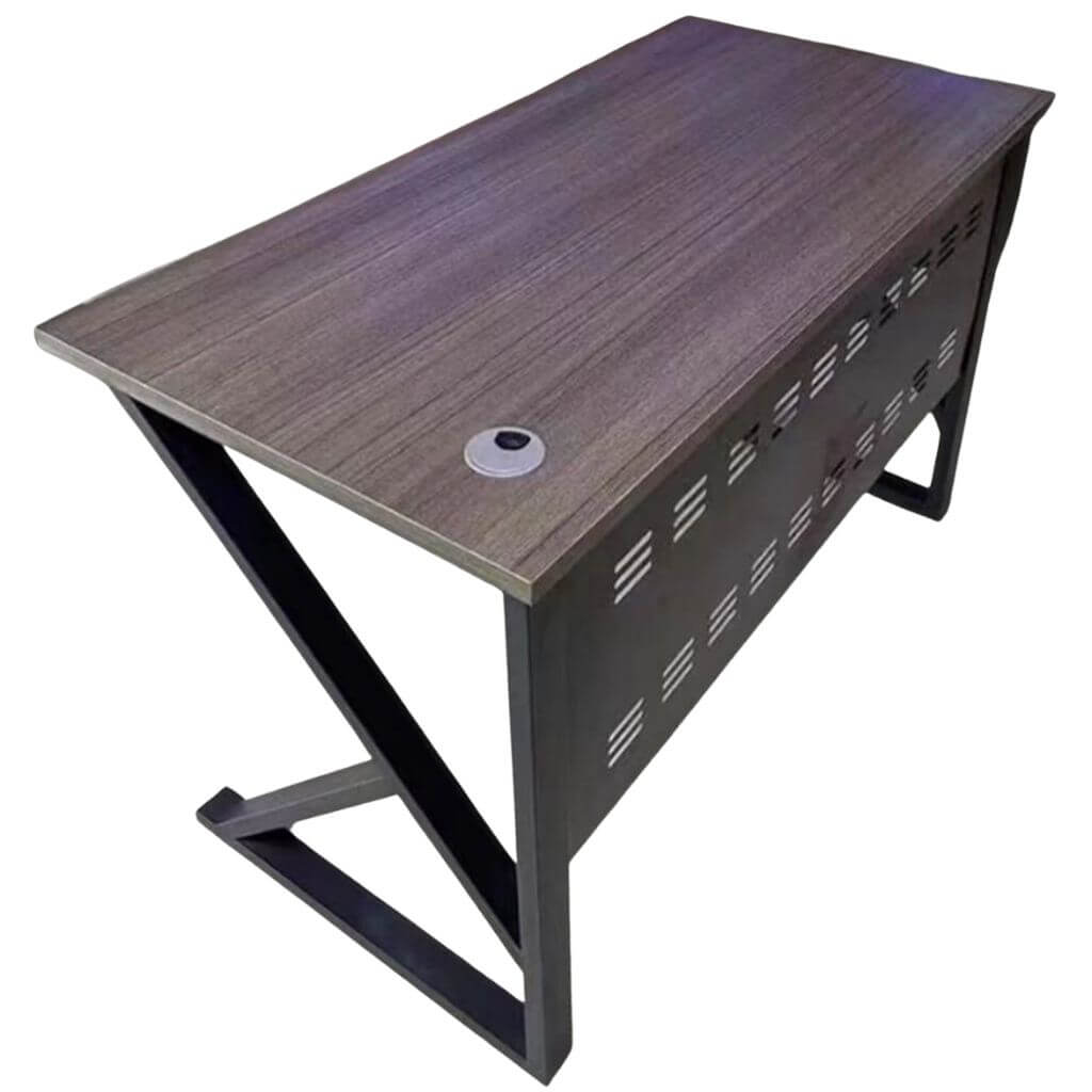 Angled Frame Work Desk with Cable Port
