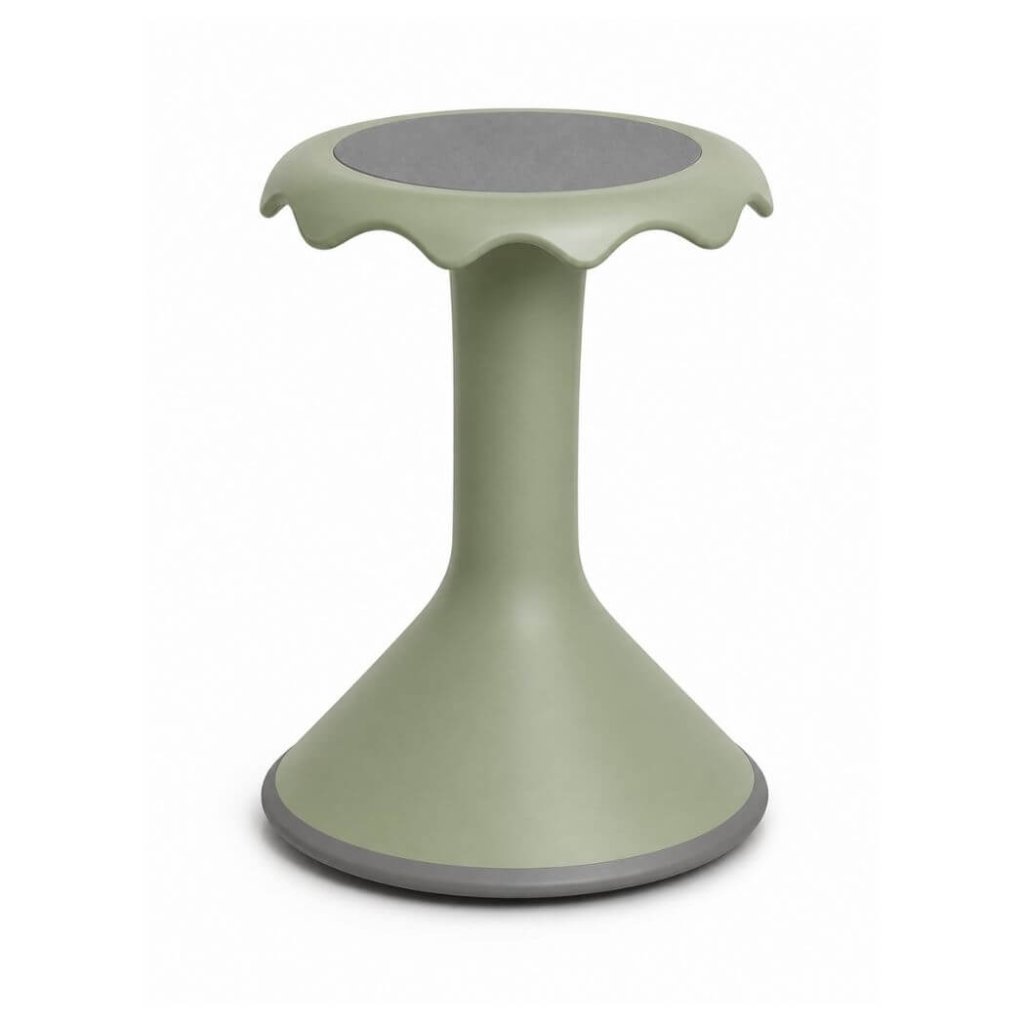 Wobble Stool with Scalloped Seat Edge