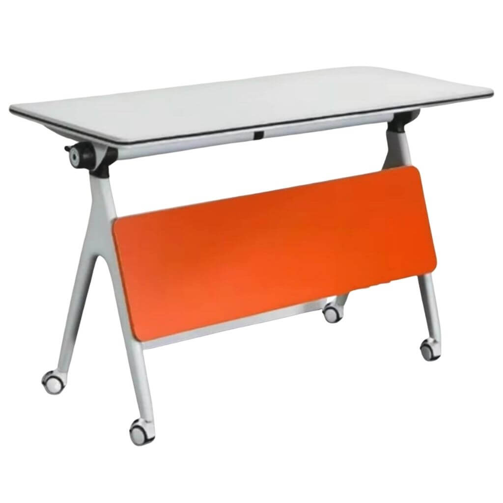Flip-Top Training Table with Full Privacy Panel