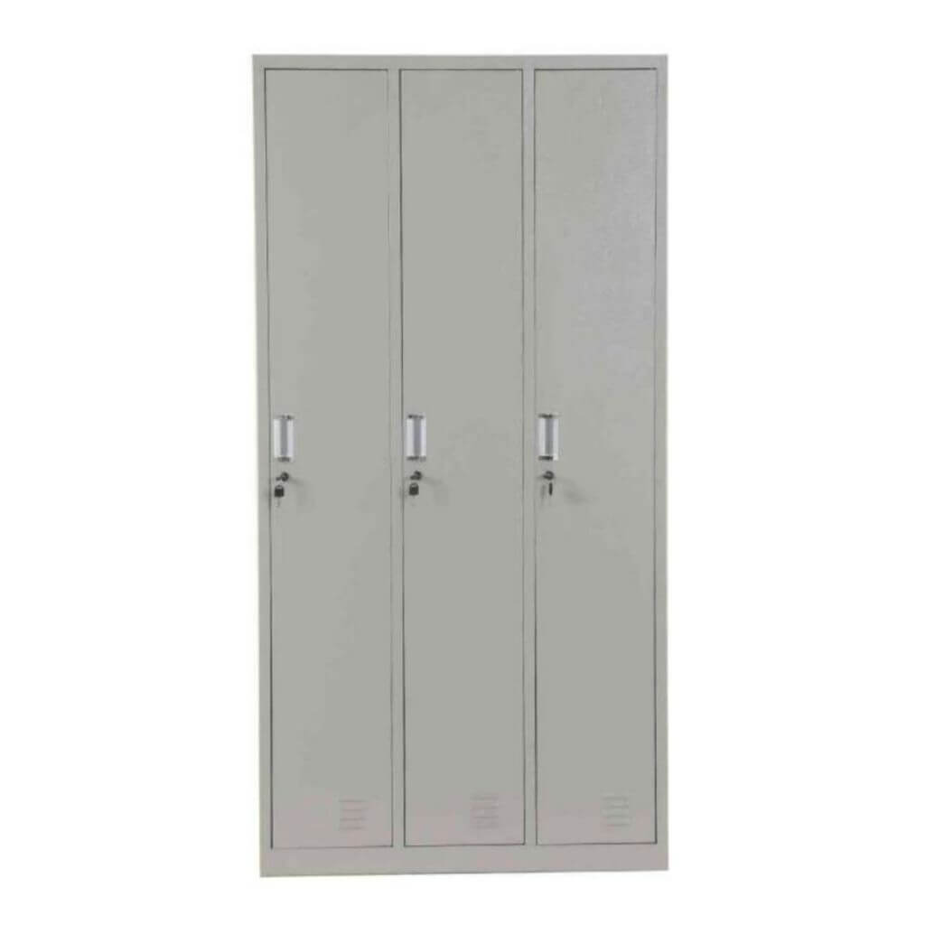 Grey Metal Locker Storage Cabinet