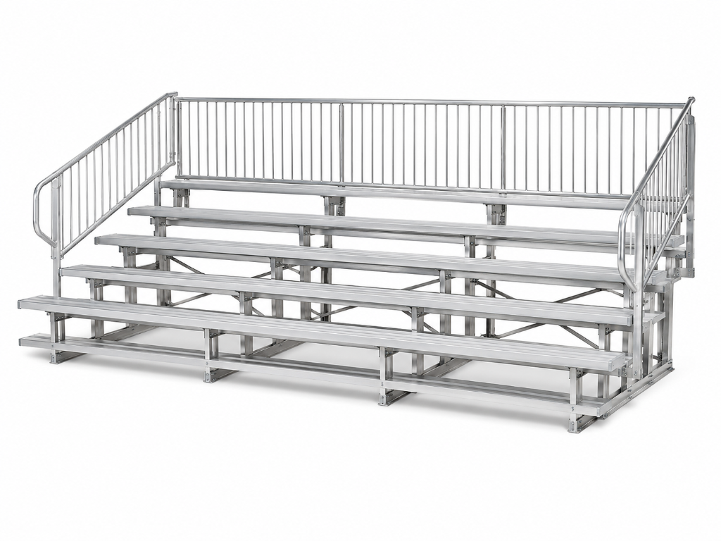Aluminum bleacher system