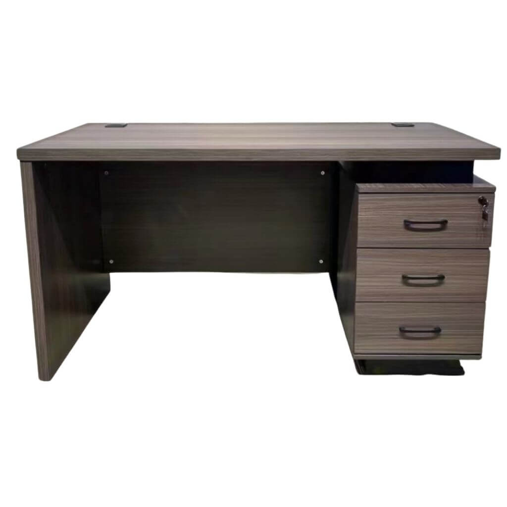 Executive Desk with 3-Drawer Pedestal
