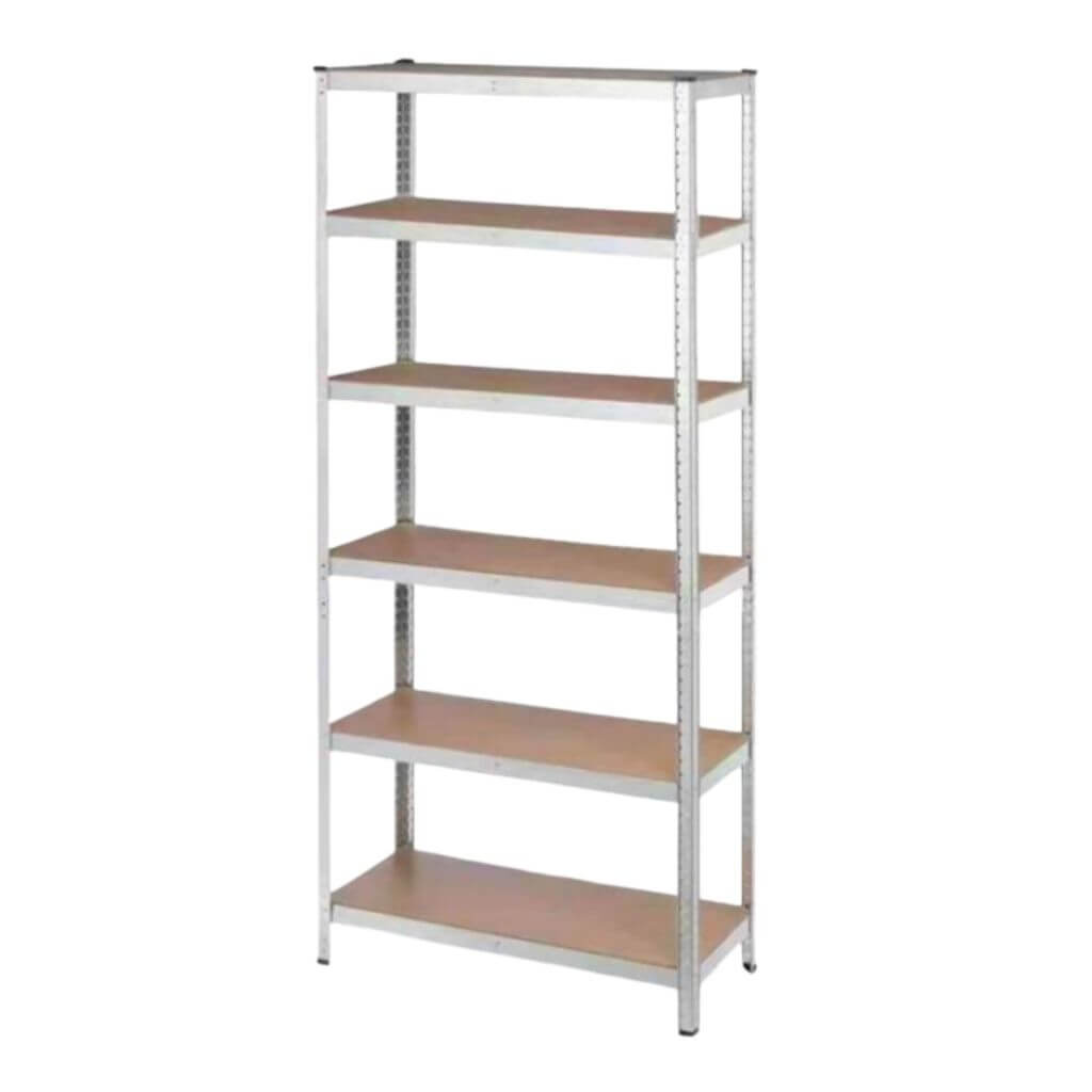 Open Metal Classroom Storage Shelf Wood