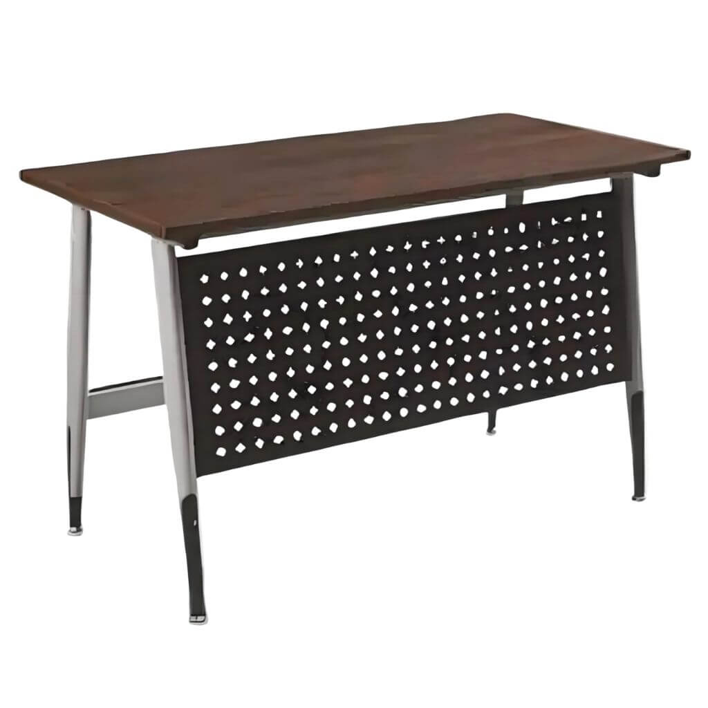 Classic Work Desk with Perforated Modesty Panel