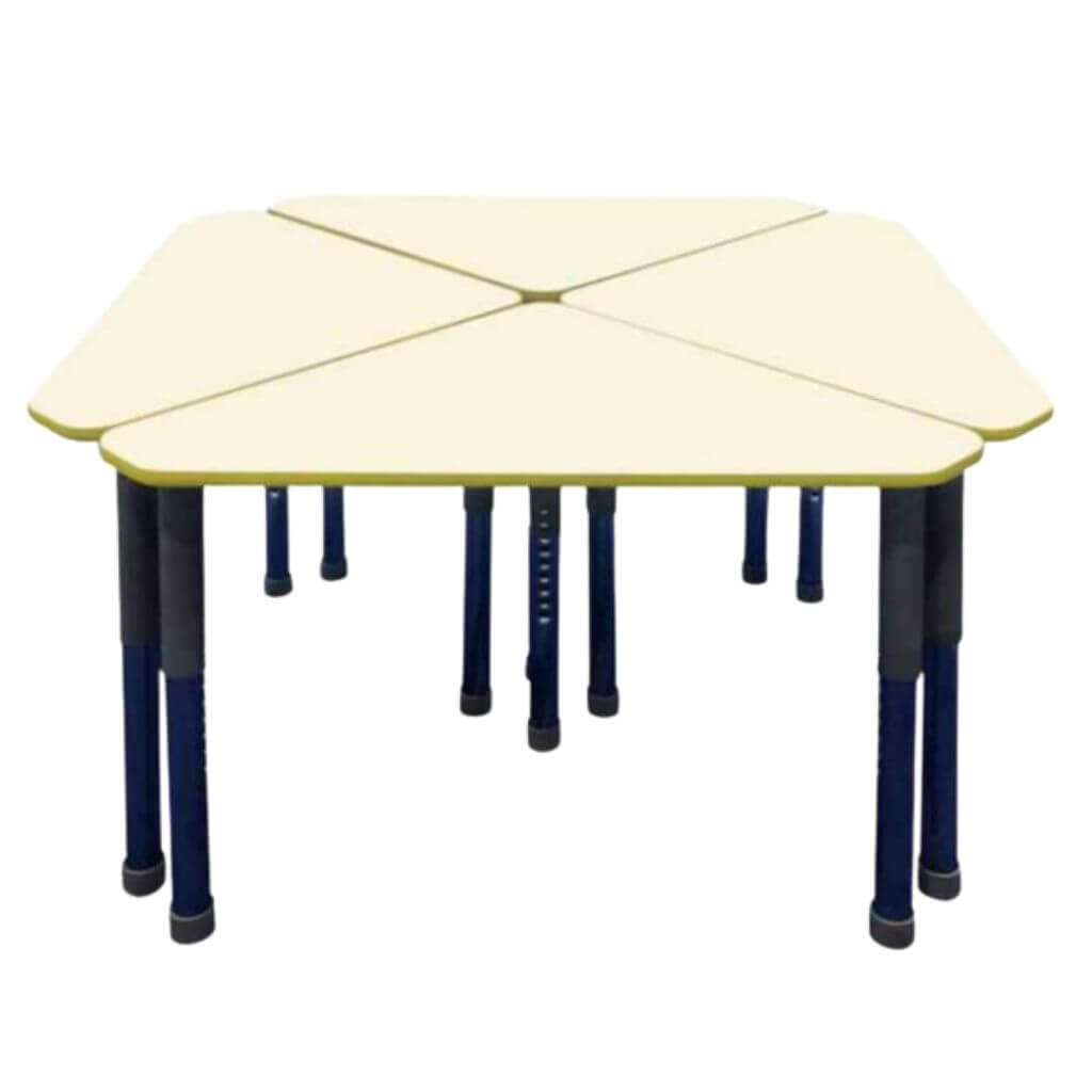 4-Piece Square Mobile Collaborative Table Set