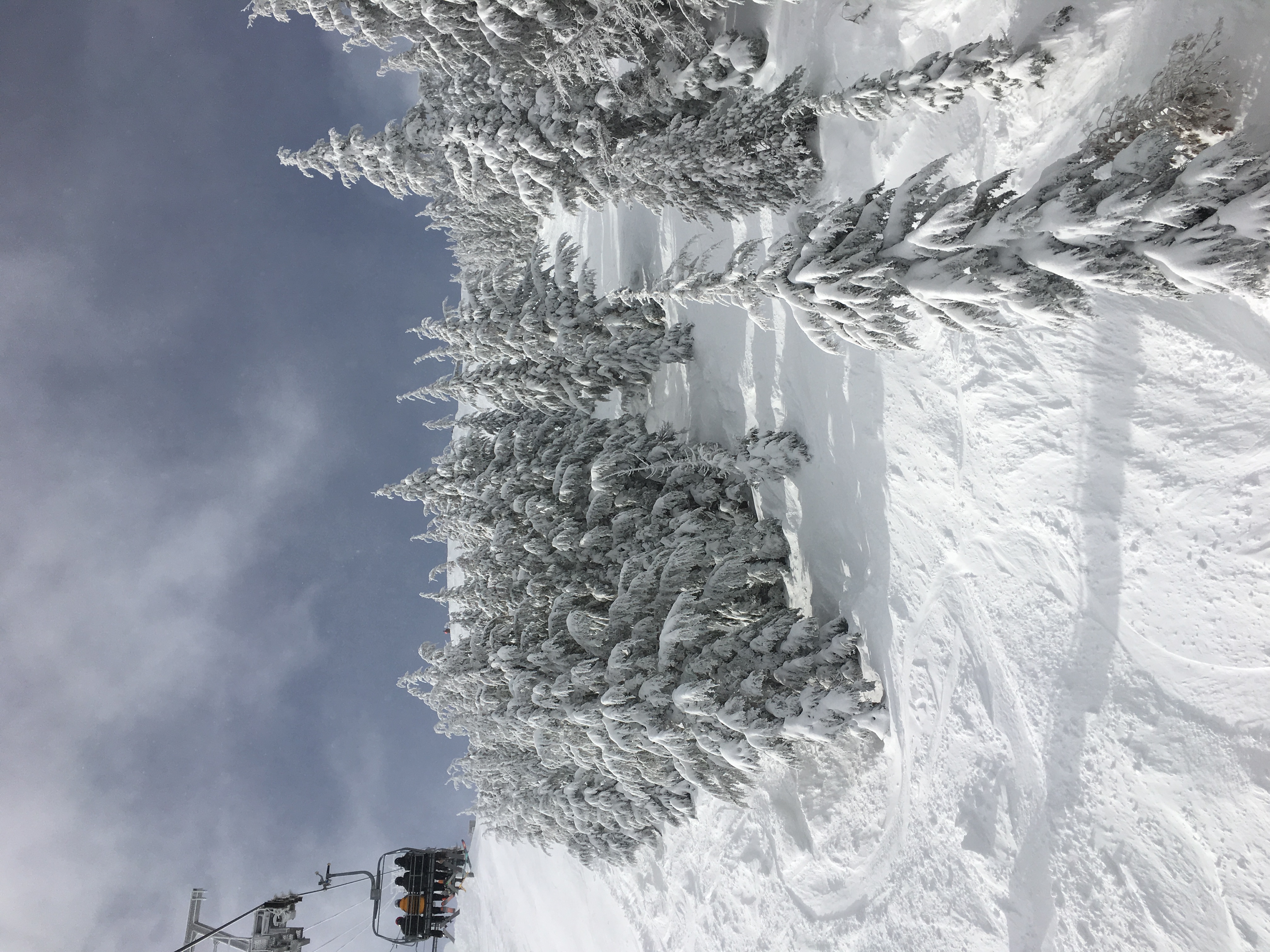 Snow covered mountain peak