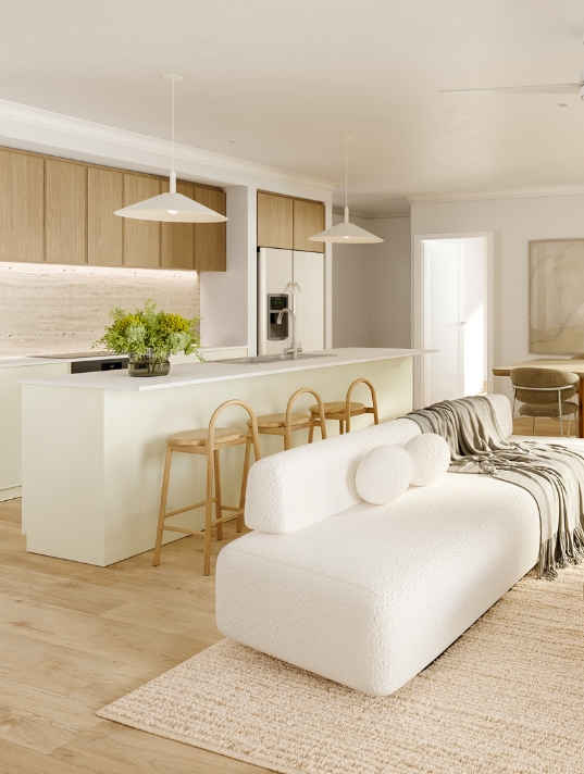 Architectural render of Residence Three