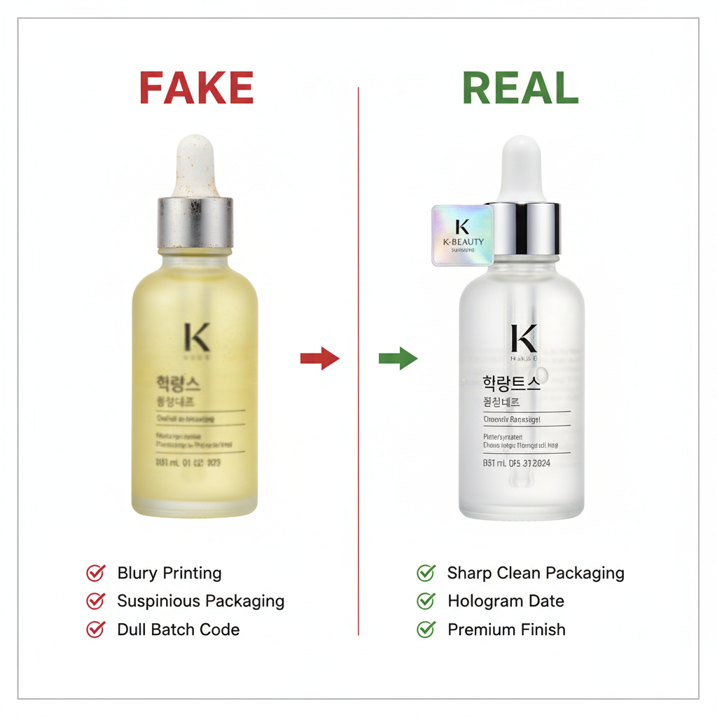 Real vs Fake Korean Skincare Guide