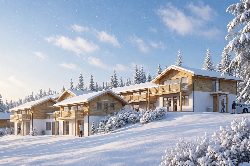 Bergdorf Hochrindl – Winteransicht