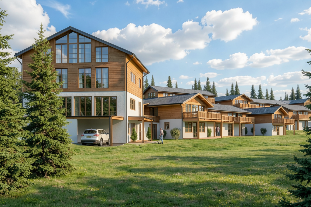 Bergdorf Hochrindl – Chalets Außenansicht