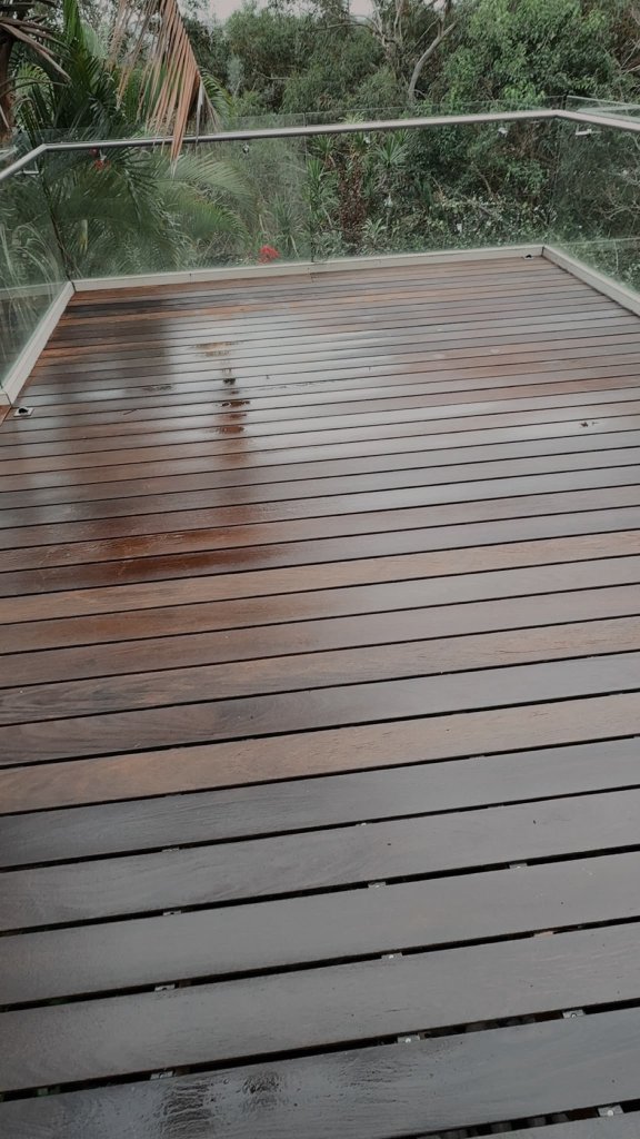 Before and after deck restoration Earlwood Sydney