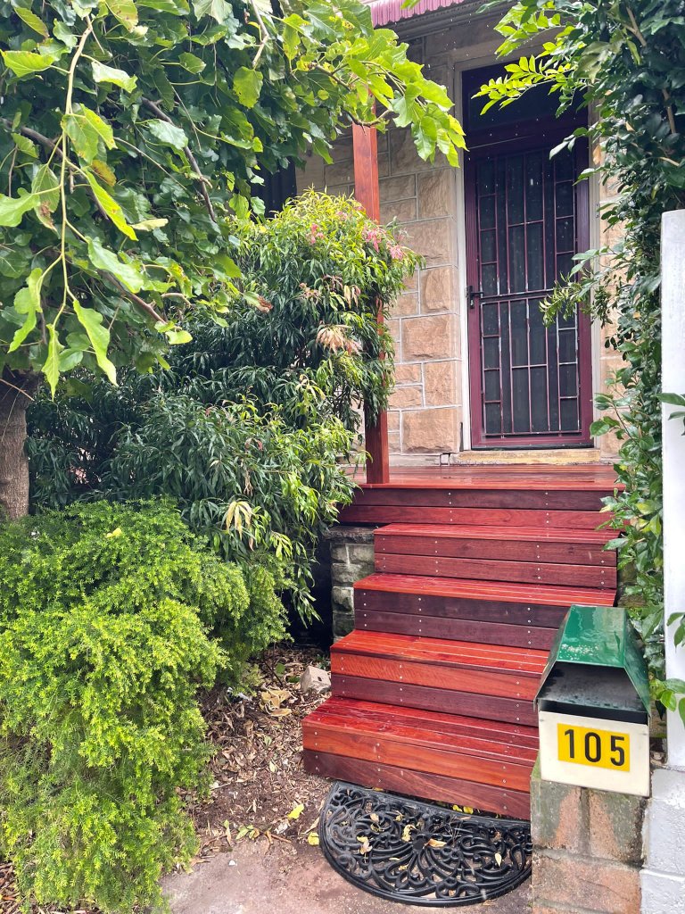Jarrah timber stairs Federation home Inner West Sydney