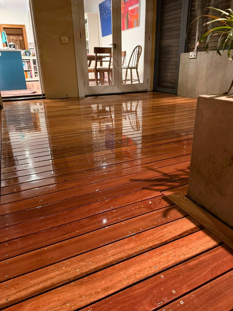 Spotted Gum deck indoor connection Surry Hills