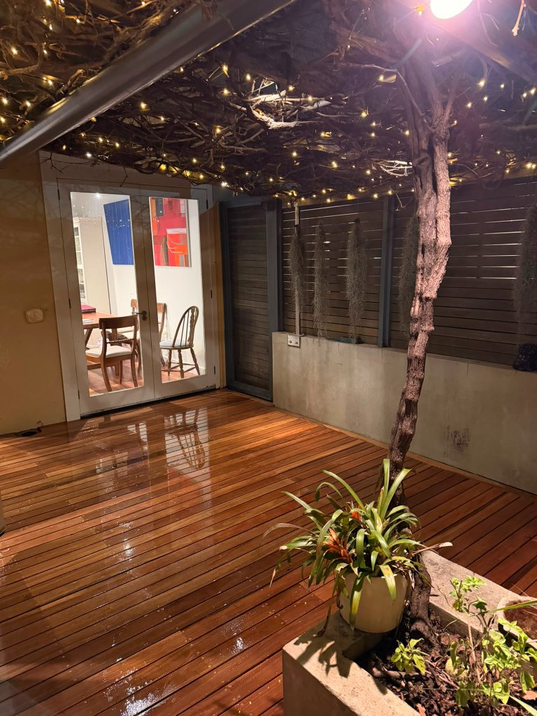 Spotted Gum deck French doors Surry Hills
