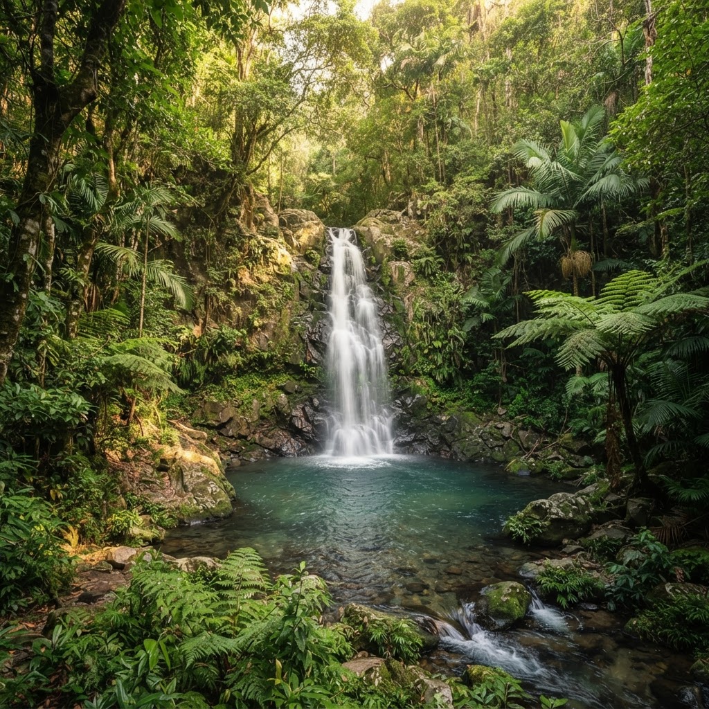 The hidden and picturesque Gitegi Waterfalls in Tharaka Nithi