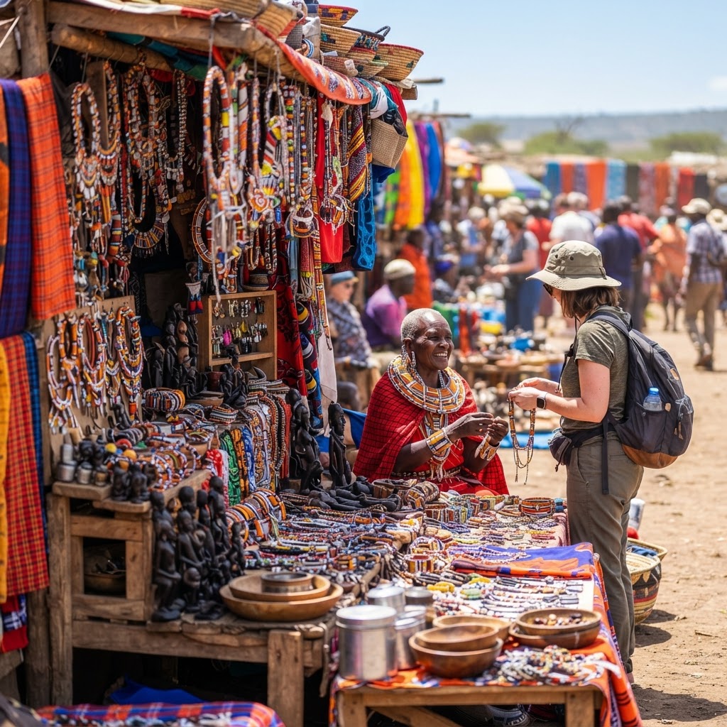 Maasai Market crafts in Nairobi