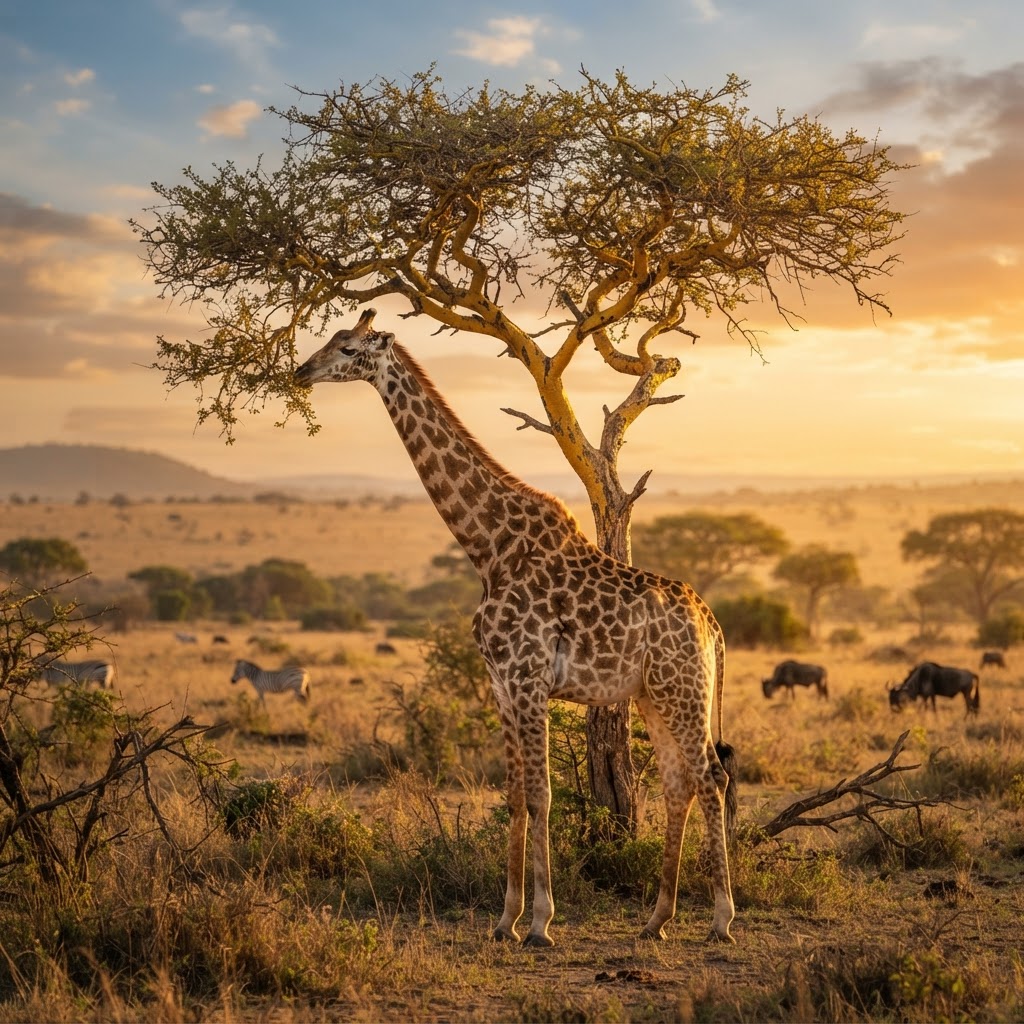 Giraffe inside the Crater Lake Game Sanctuary