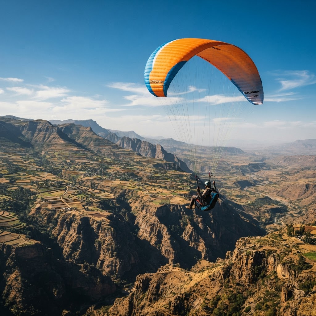 Paragliding over the dramatic Kerio Valley