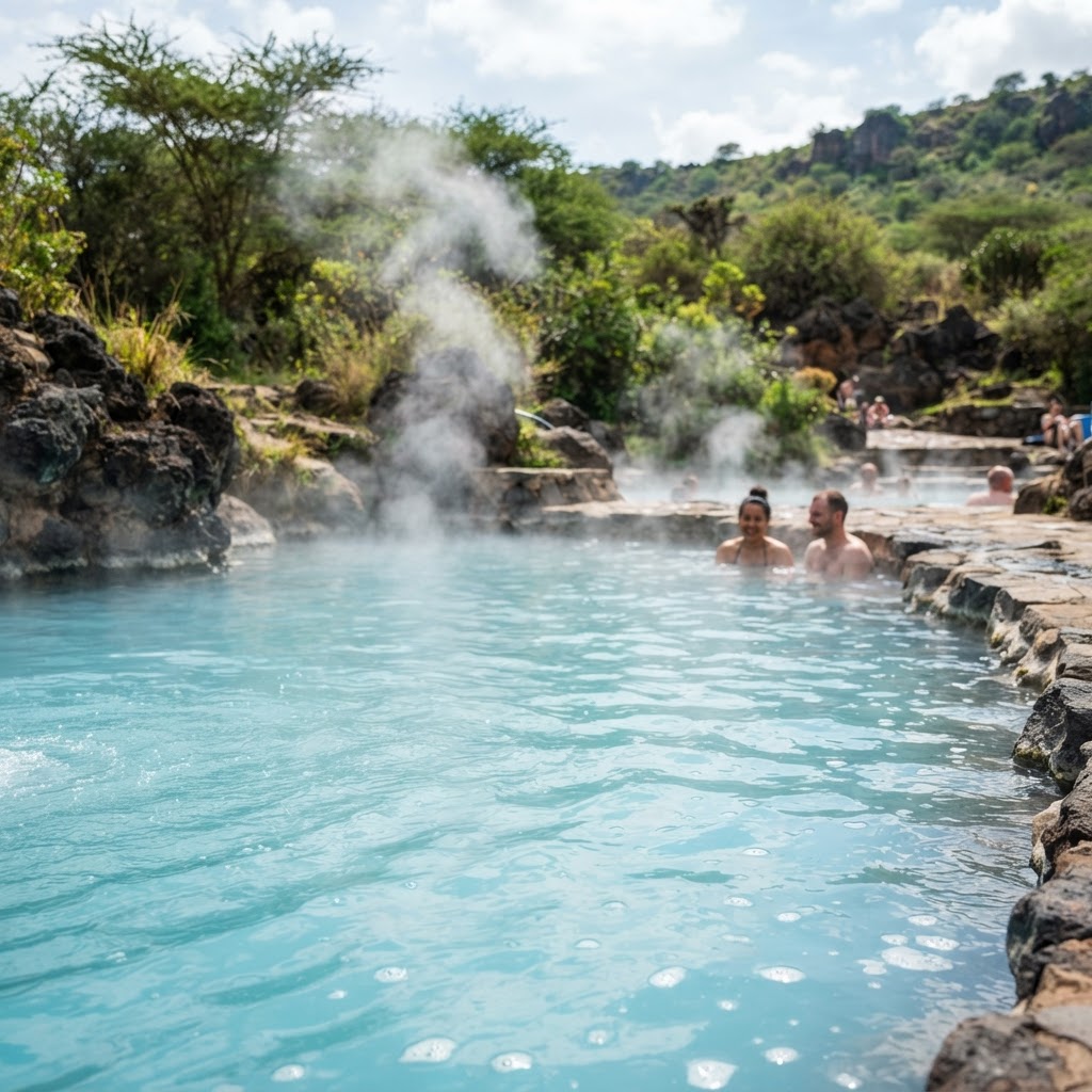 Olkaria Geothermal Spa in Naivasha, Kenya.
