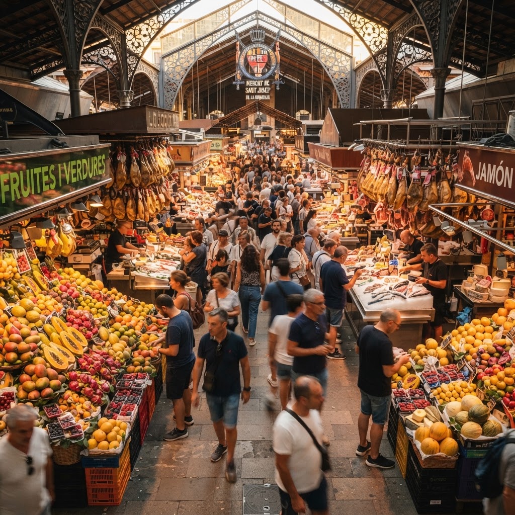 Discovering the Flavors of Barcelona's Boqueria Market
