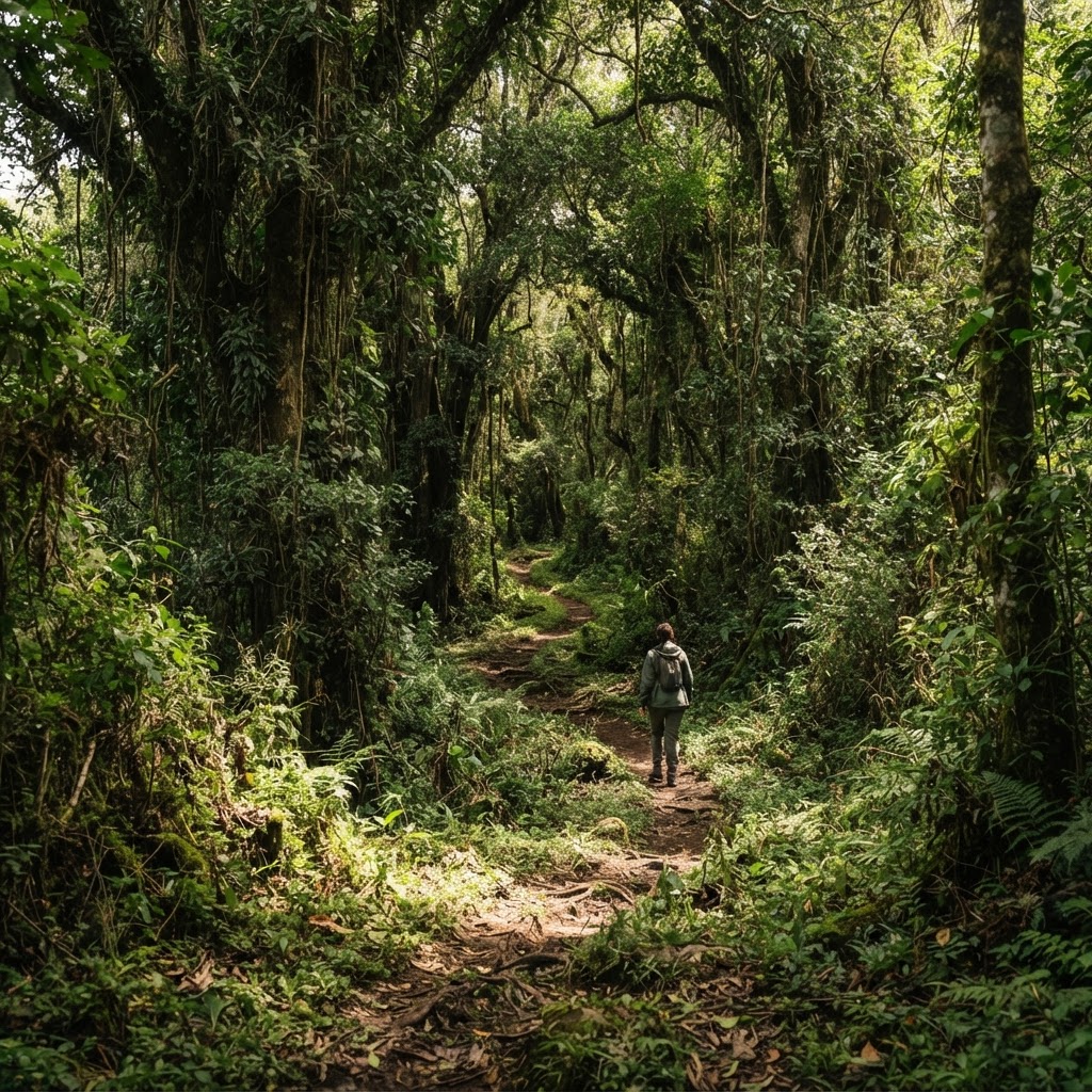 Walking trail through the sacred Got Ramogi forest