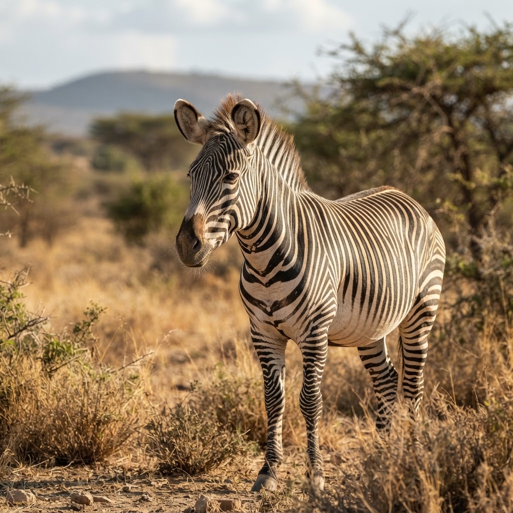 Grevy's zebra in Samburu National Reserve